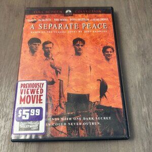A Separate Peace DVD Full Screen Based on John Knowles Classic Novel